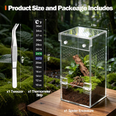 Vodolo terrarium – accès magnétique sur le côté pour nourrir sans stress.