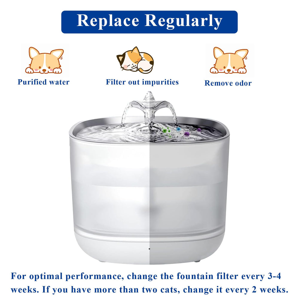 Vofiiln filtre fontaine compatible Eufy pour remplacement facile.
