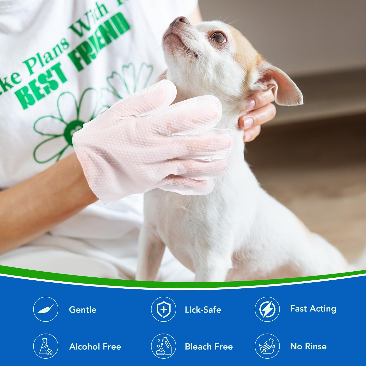 VOISEN gants-lingettes animaux – poils doux et propres