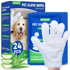 VOISEN gants-lingettes chien – nettoyage rapide sans rinçage