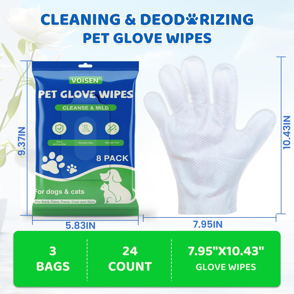 VOISEN gants-lingettes soin pelage – nourrissant et léger