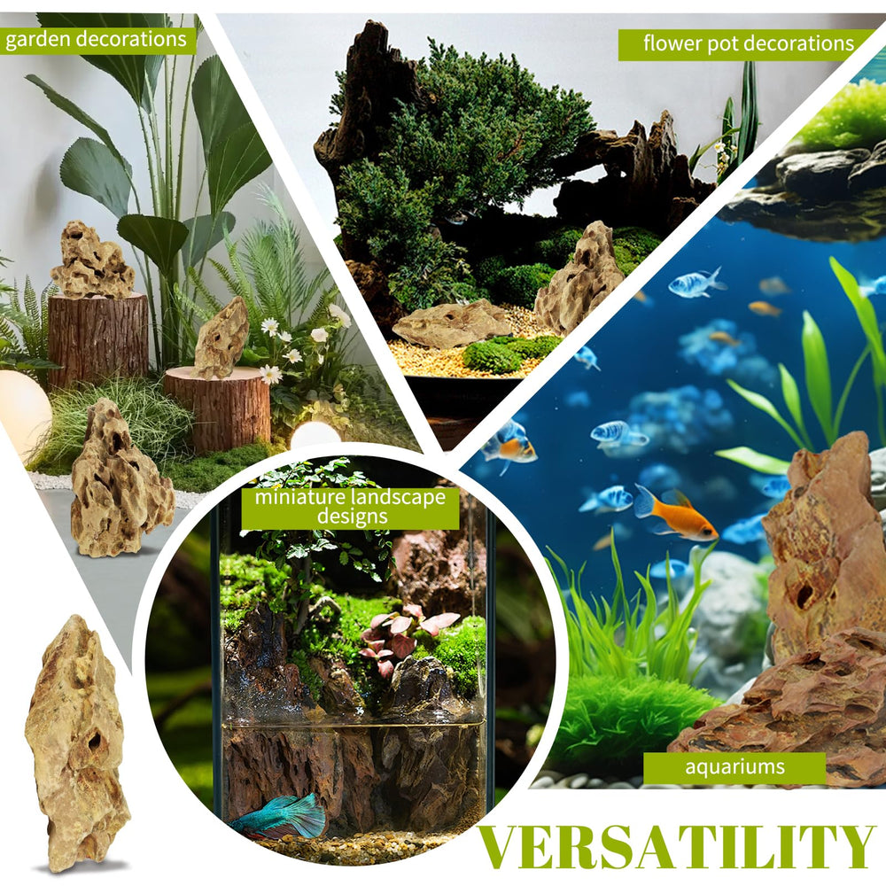 VOKOY kit pierres dragon installation rapide pour decors et abris dans l aquarium.