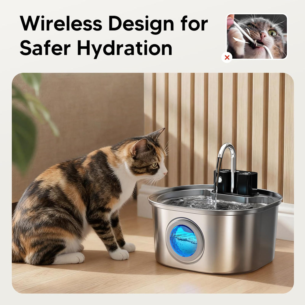 Voluas Fontaine – capacité 3,2 L, pratique pour plusieurs chats.