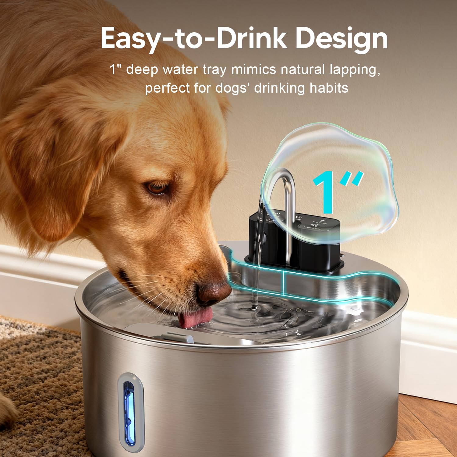 Voluas pompe silencieuse <25dB: fonctionnement discret pour votre chien