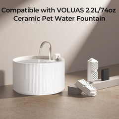 Voluas préfiltre et éponges, filtration améliorée et pompe durable.