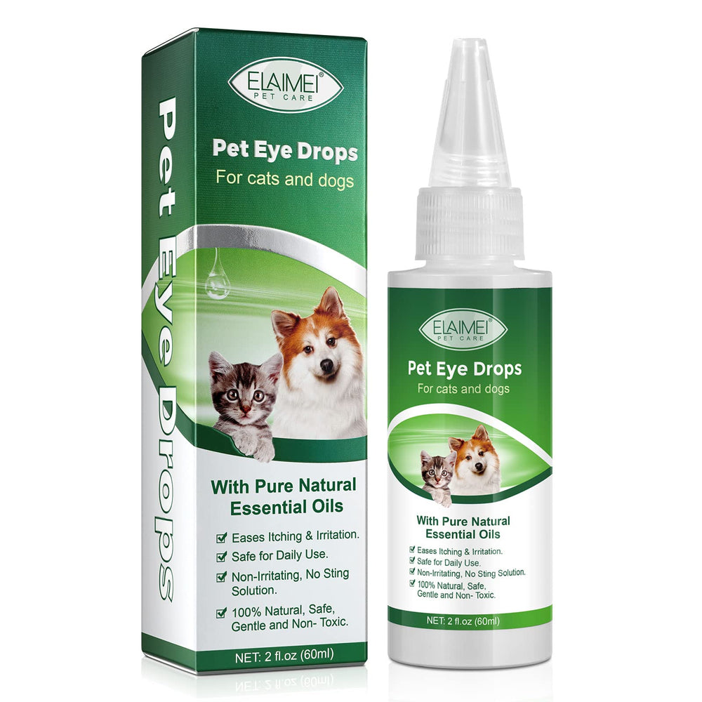 Gouttes oculaires VOSIFSDIY pour chiens et chats, confort et hygiène oculaire.