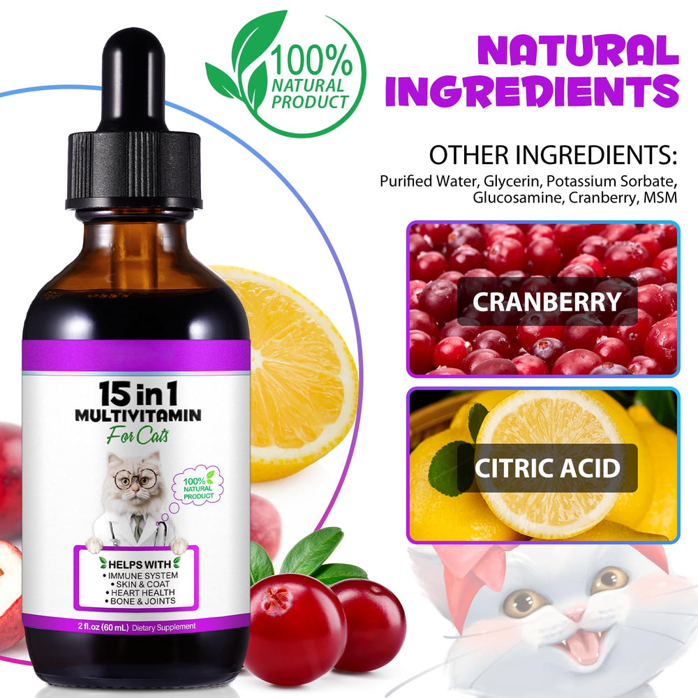 VOSIFSDIY ingrédients-chat-glucosamine-vitamines – composition pour le quotidien.