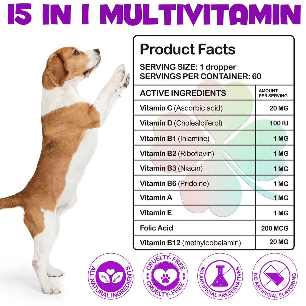VOSIFSDIY Multivitamine Chien - administration facile: directement ou mélangé au repas
