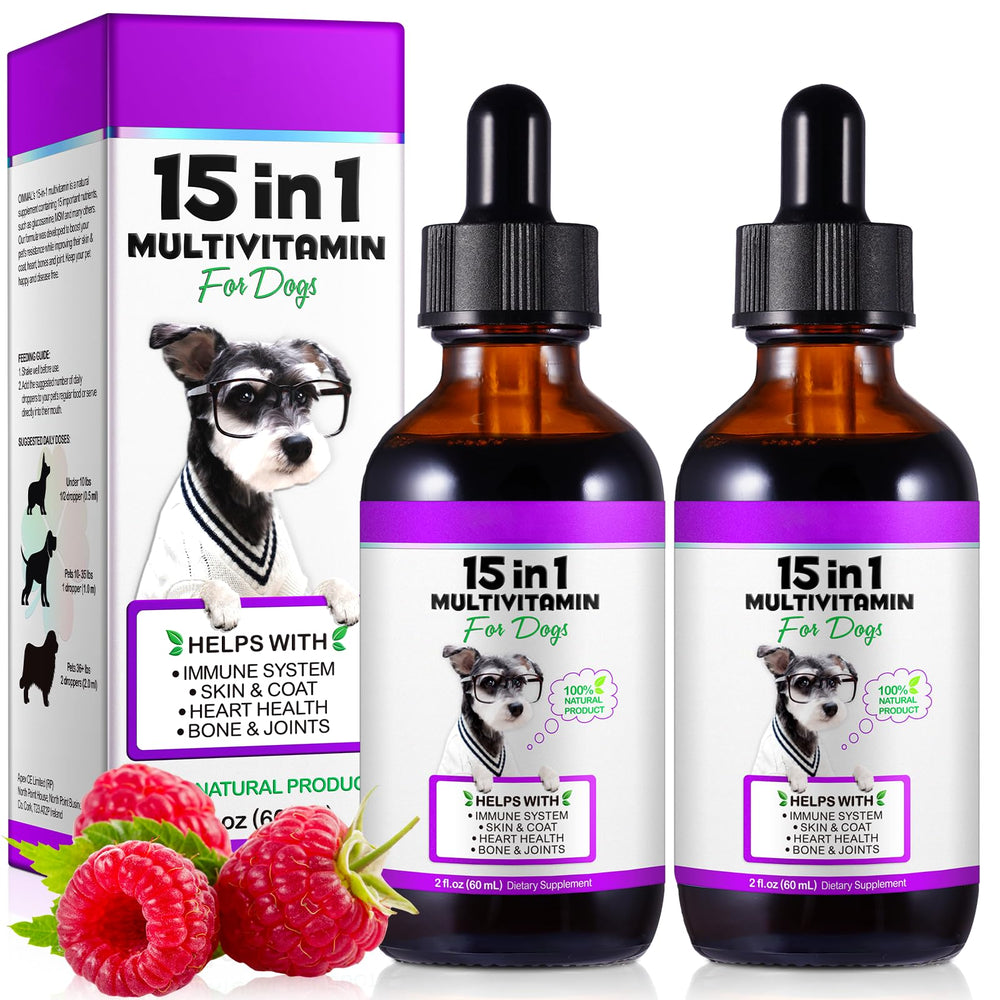 VOSIFSDIY Multivitamine Chien - bouteille: soutien global et énergie naturelle