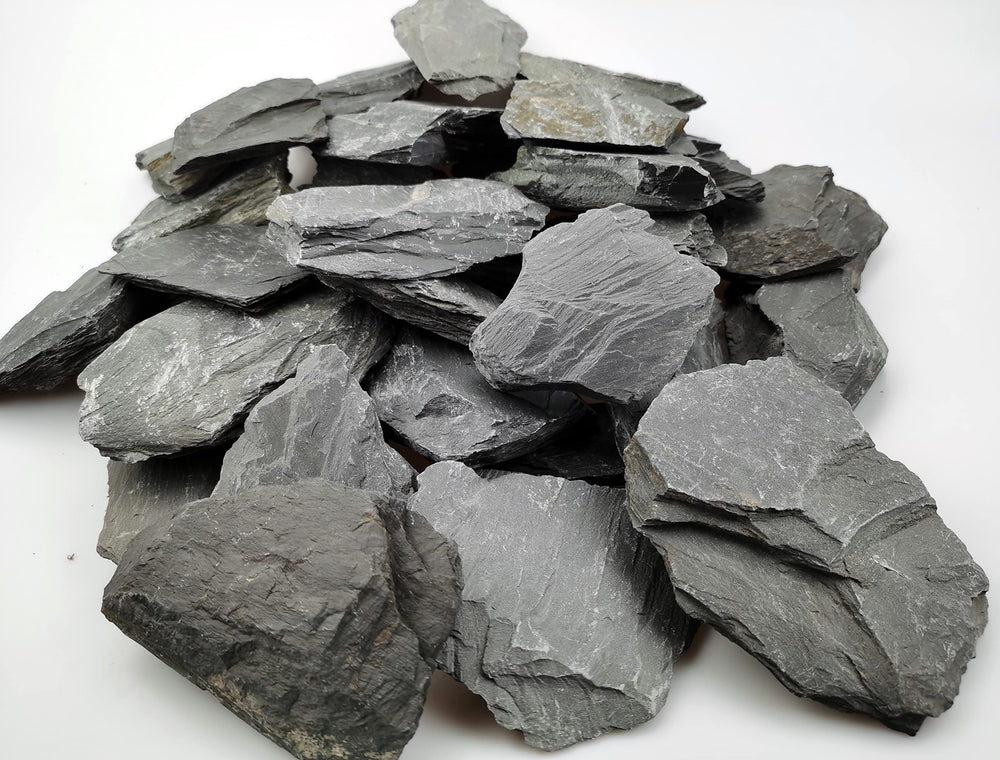 Voulosimi ardoise naturelle pour aquarium, pierres réalistes et durables.