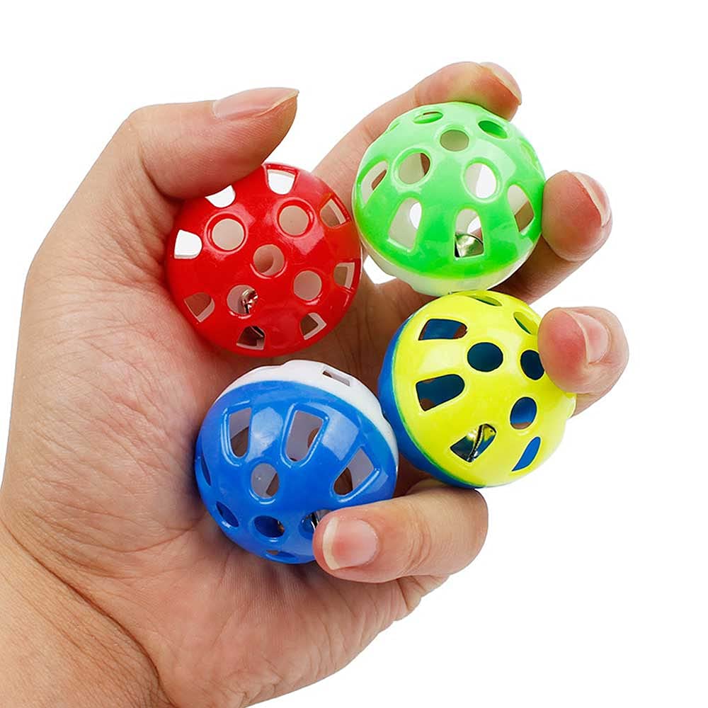 Balle-cloche jaune VOVIGGOL pour chat, parfaite pour jeux intérieurs