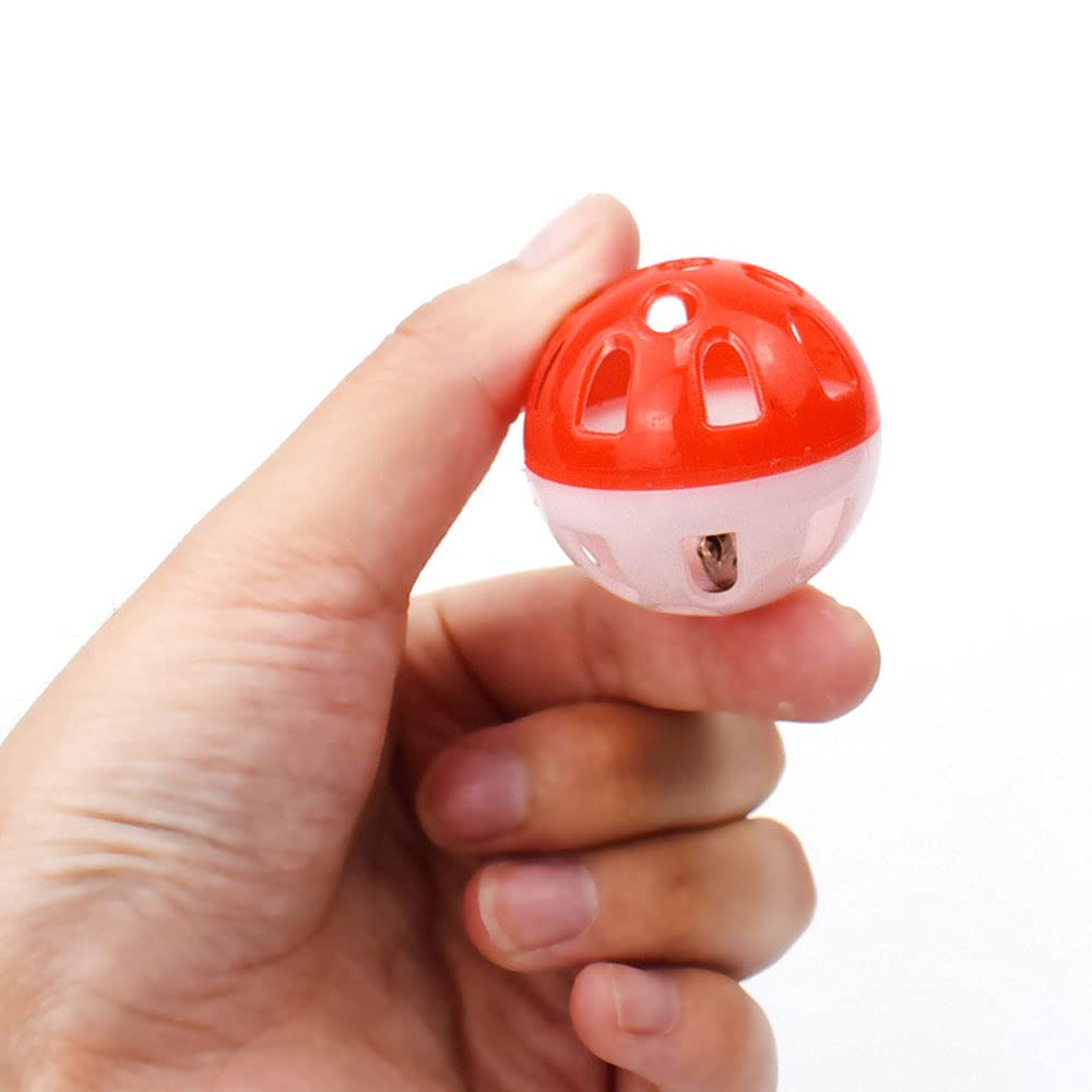 Balle-cloche orange VOVIGGOL pour chat, action interactive et énergie