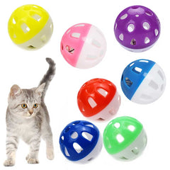 Balle-cloche rouge VOVIGGOL pour chat, stimule la chasse et le jeu