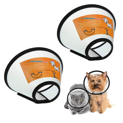 Cône VOVIGGOL pour chat, vue avant, protection après chirurgie.