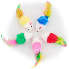 Souris VOVIGGOL à couleurs variées pour stimuler le jeu chez le chat.