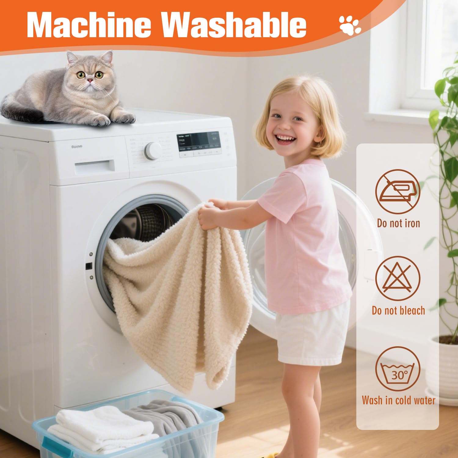 Vowanop Couverture deux couleurs – pratique pour petits animaux.
