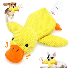 VOXGET Canard apaisant pour chien, jouet peluche stimulant et réconfortant pendant le jeu.