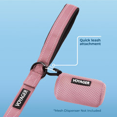 Attaches métalliques renforcées sur la laisse Voyager Best Pet Supplies, pour plus de durabilité.