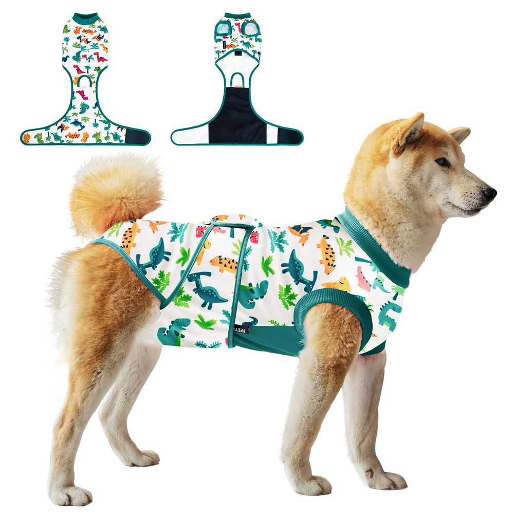 V.PET.B.R Combinaison-chien-recovery-torse : protège le torse et facilite la récupération du chien.
