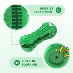 Jouet VRTOP en forme d’alligator, stimulation de la dentition et massage des gencives.
