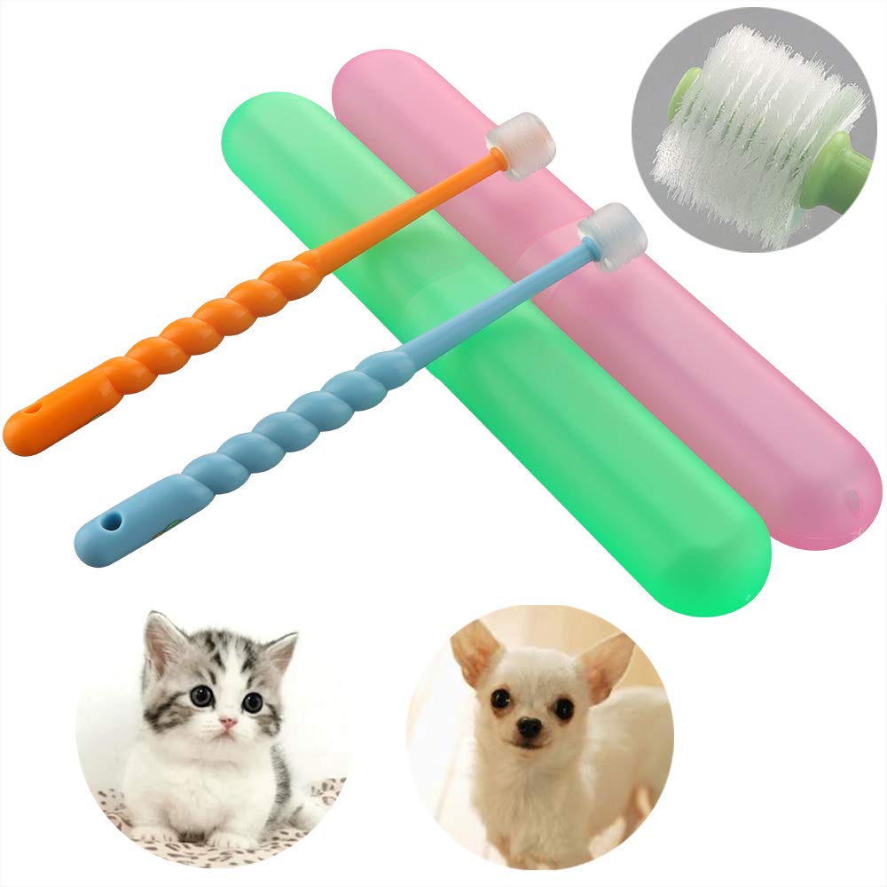 VTurboWay brosses pour petits chiens et chats en deux couleurs variées.