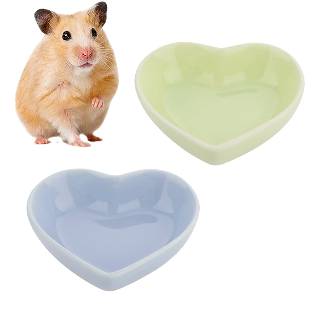 Bol en céramique VTurboWay pour hamster, anti-renversement vert offrant stabilité au repas