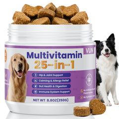 Bouteille VUN chien multivitamines 25 en 1 pour vitalité générale