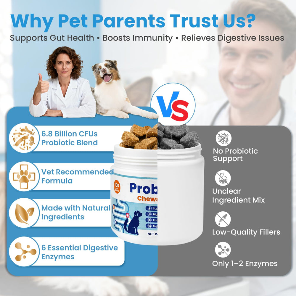 Formulation sans arômes artificiels VUN pour chiens.