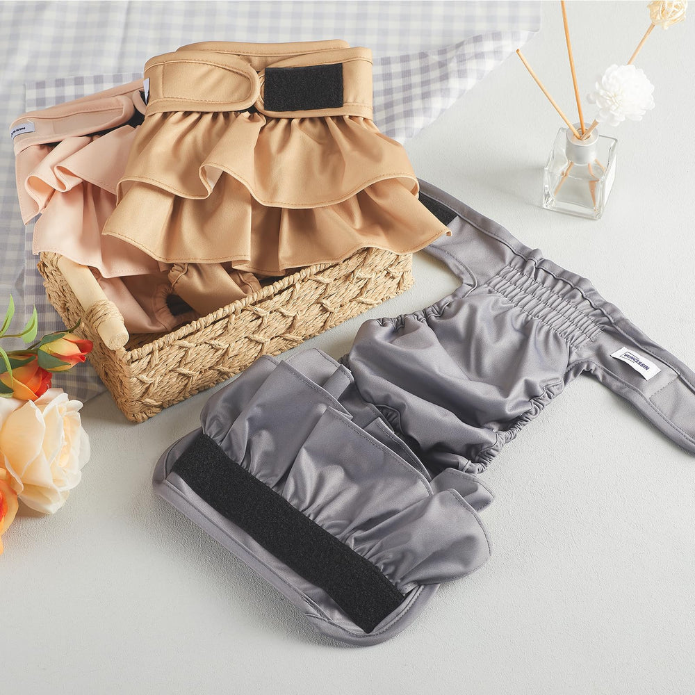 Couches VUNCESSIN XL motif rose, design discret et protection contre les taches.