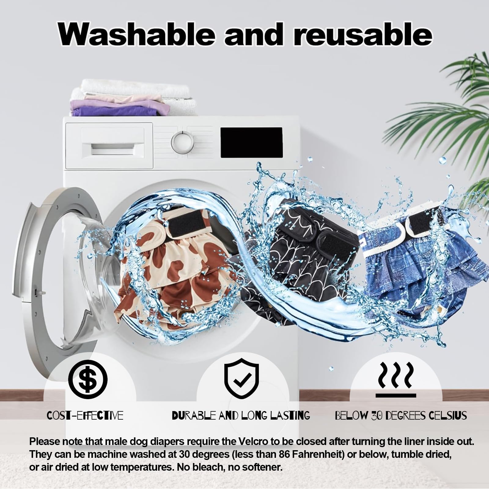 VUNCESSIN durable et lavable en machine, économise et réduit les déchets.