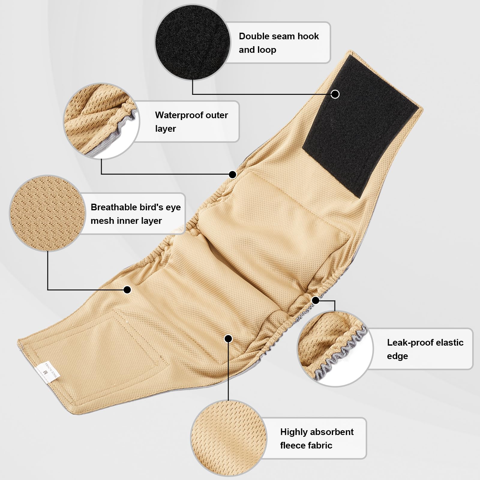 Fermeture Velcro renforcée sur les bandes VUNCESSIN, ajustement sûr pour l’entraînement.