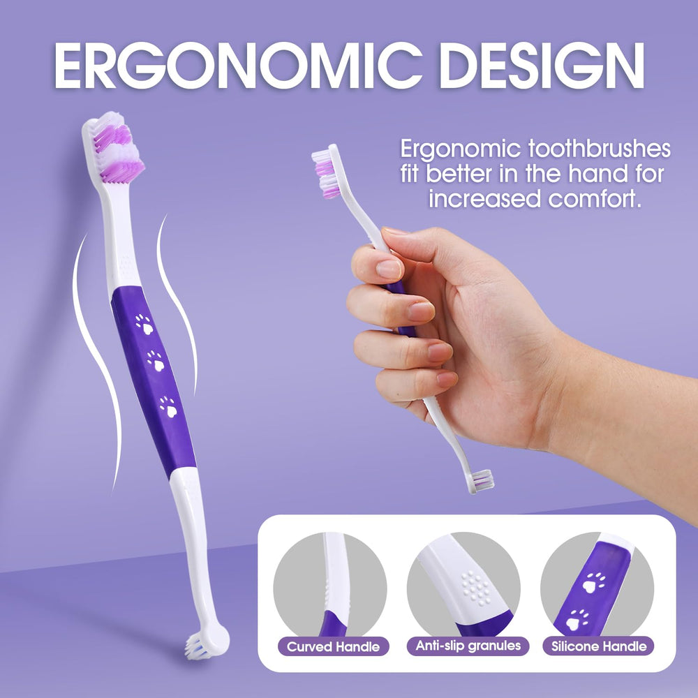 VVHOMIFE brosse chien brins 0,09 mm, douceur pour gencives sensibles.