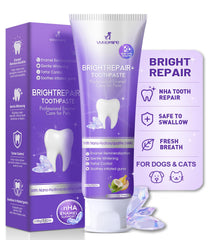 VVHOMIFE dentifrice nHA 6% pour chiens et chats – tube facile à utiliser.