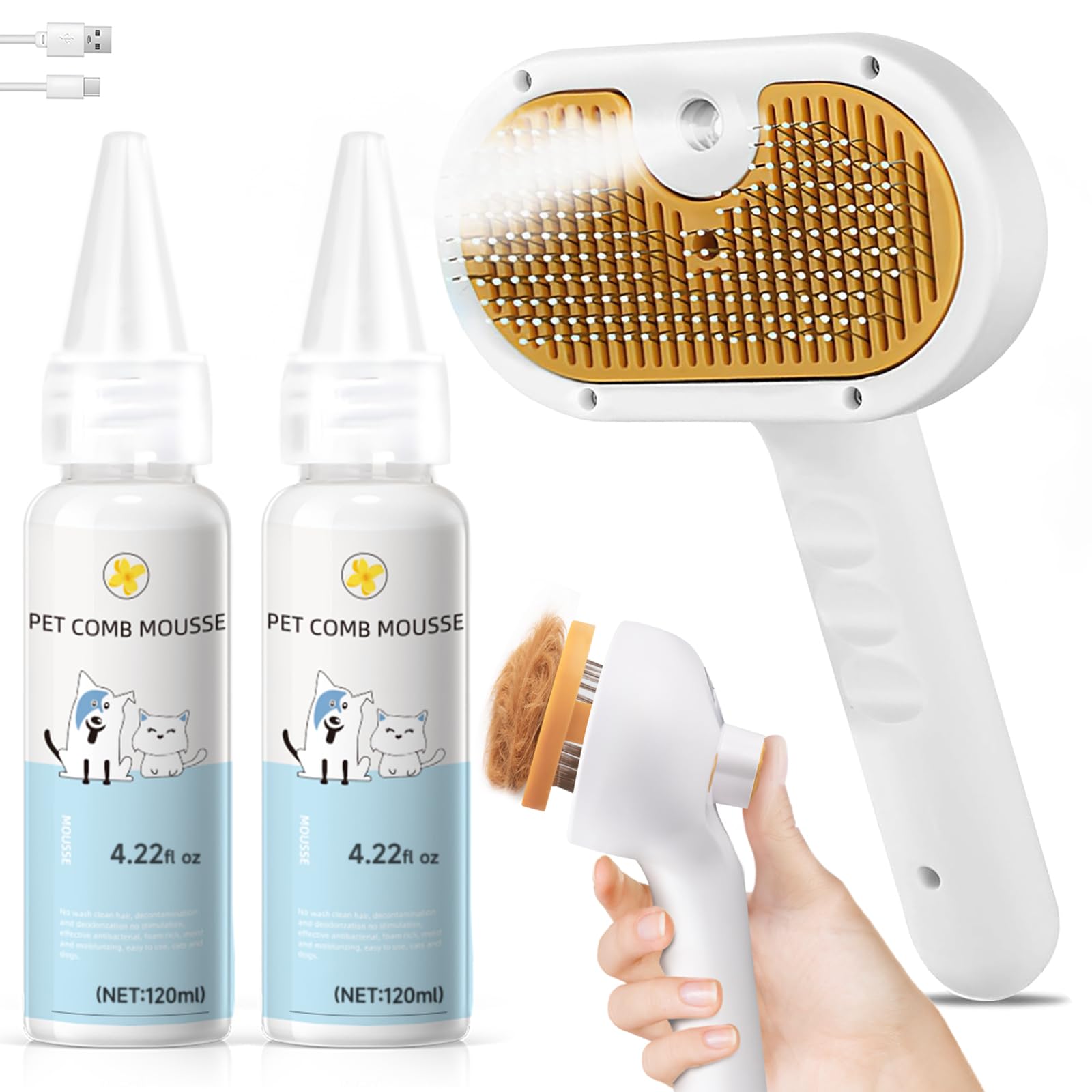 Brosse vapeur VVVVVW: aperçu du design compact pour animaux