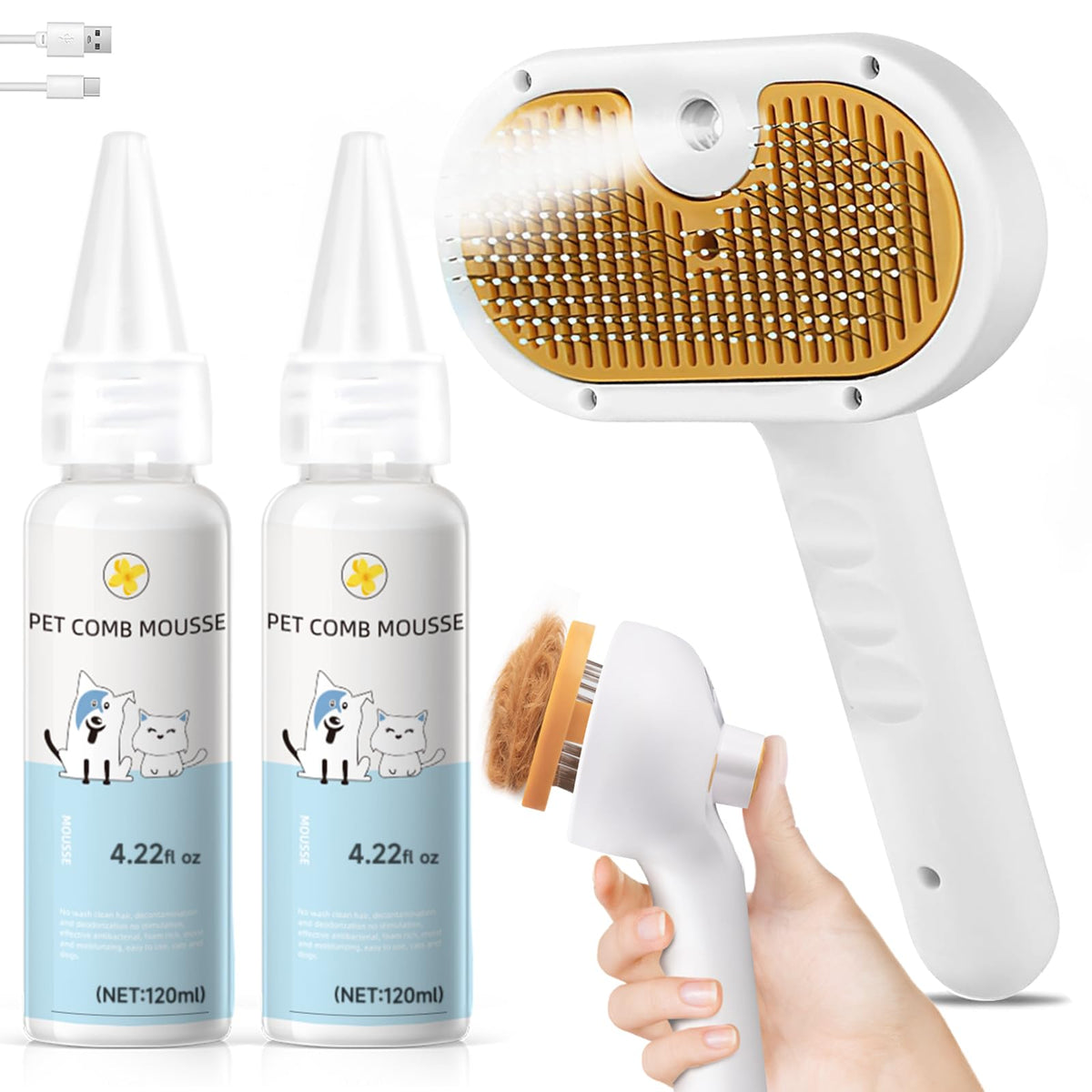 Brosse vapeur VVVVVW: aperçu du design compact pour animaux