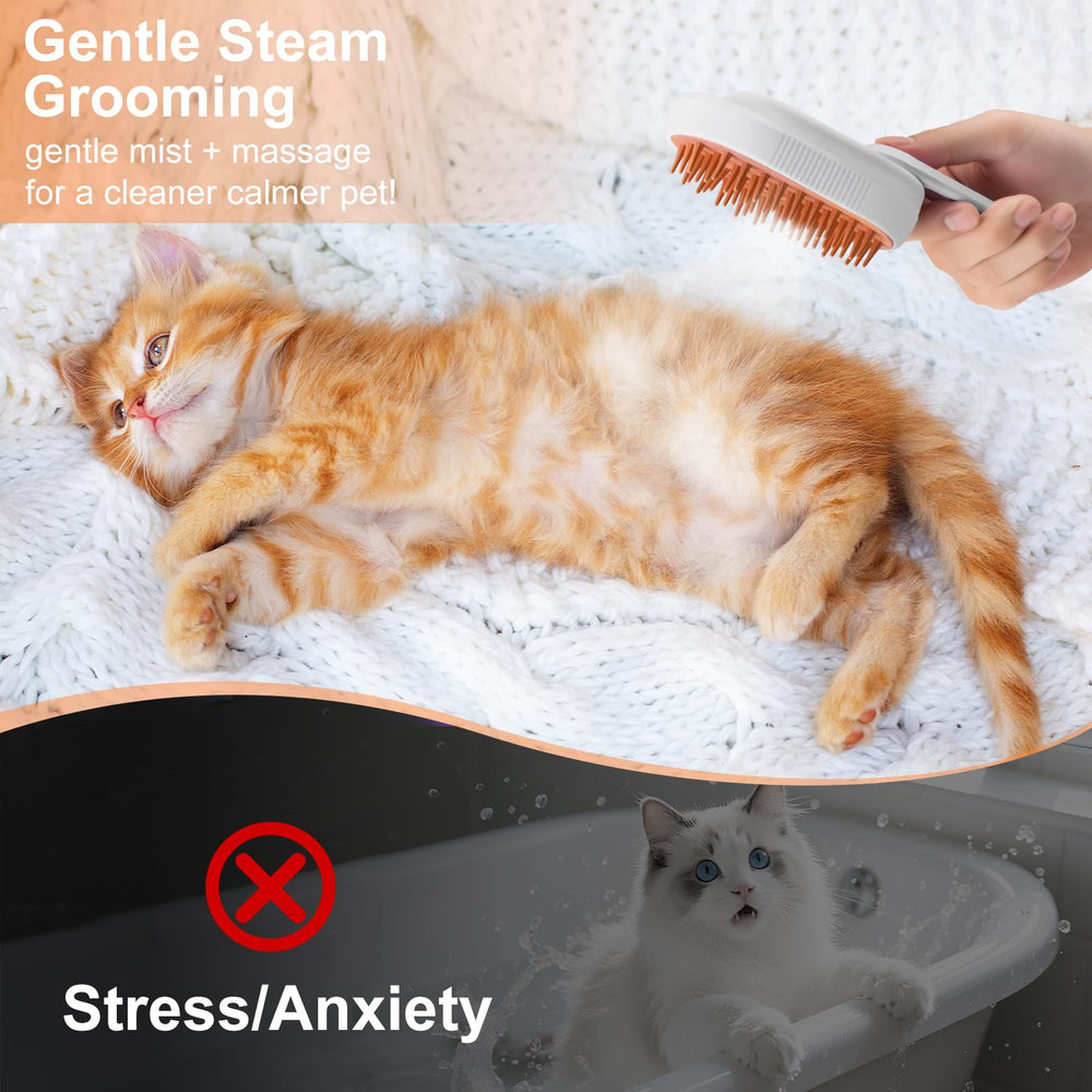 Brosse vapeur VVVVVW pour chiens apaise et démêle sans effort.