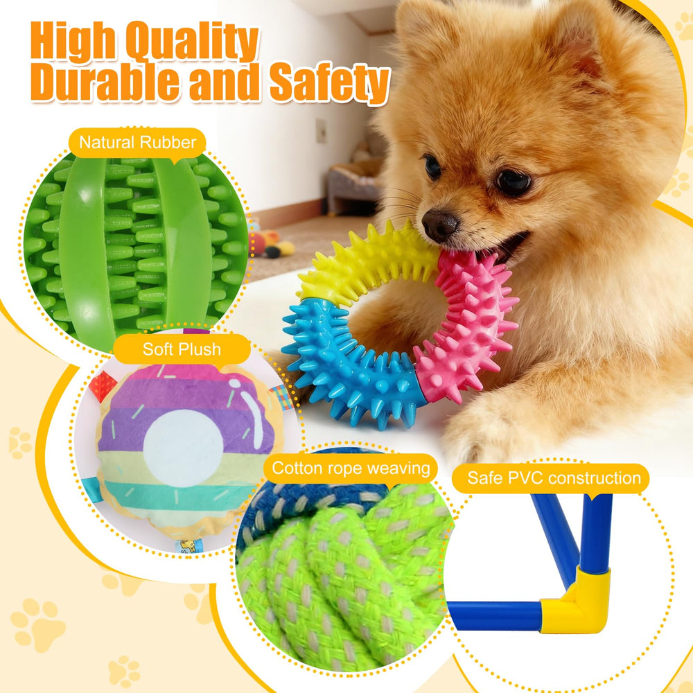 VYNALTIX Puppy Play Gym balle-ralentisseur: mastication guidée et stimulation mentale