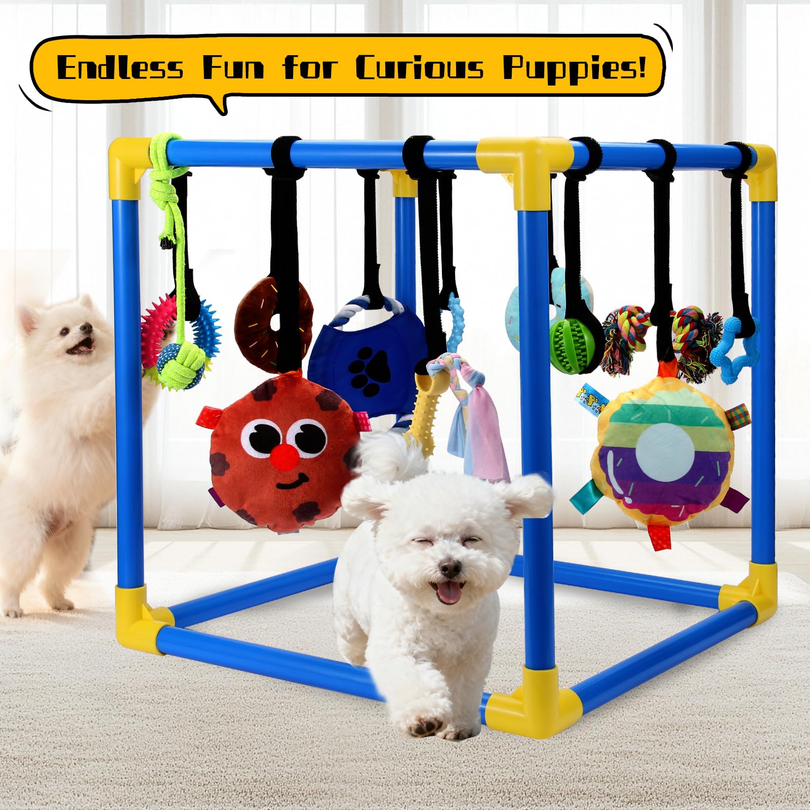 VYNALTIX Puppy Play Gym montage-sans-outils: assemblage rapide et facile