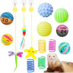 VZqola ensemble 14 jouets furet – variété idéale pour exercice quotidien et divertissement