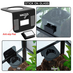 WACOOL-ledges-reptile-acrylique-sûr: plateau en acrylique durable pour geckos et petits reptiles.