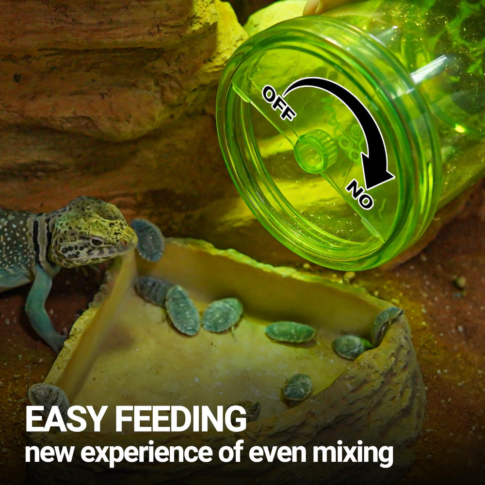 Wacool-Terra: adapté aux lézards et geckos, alimentation pratique.