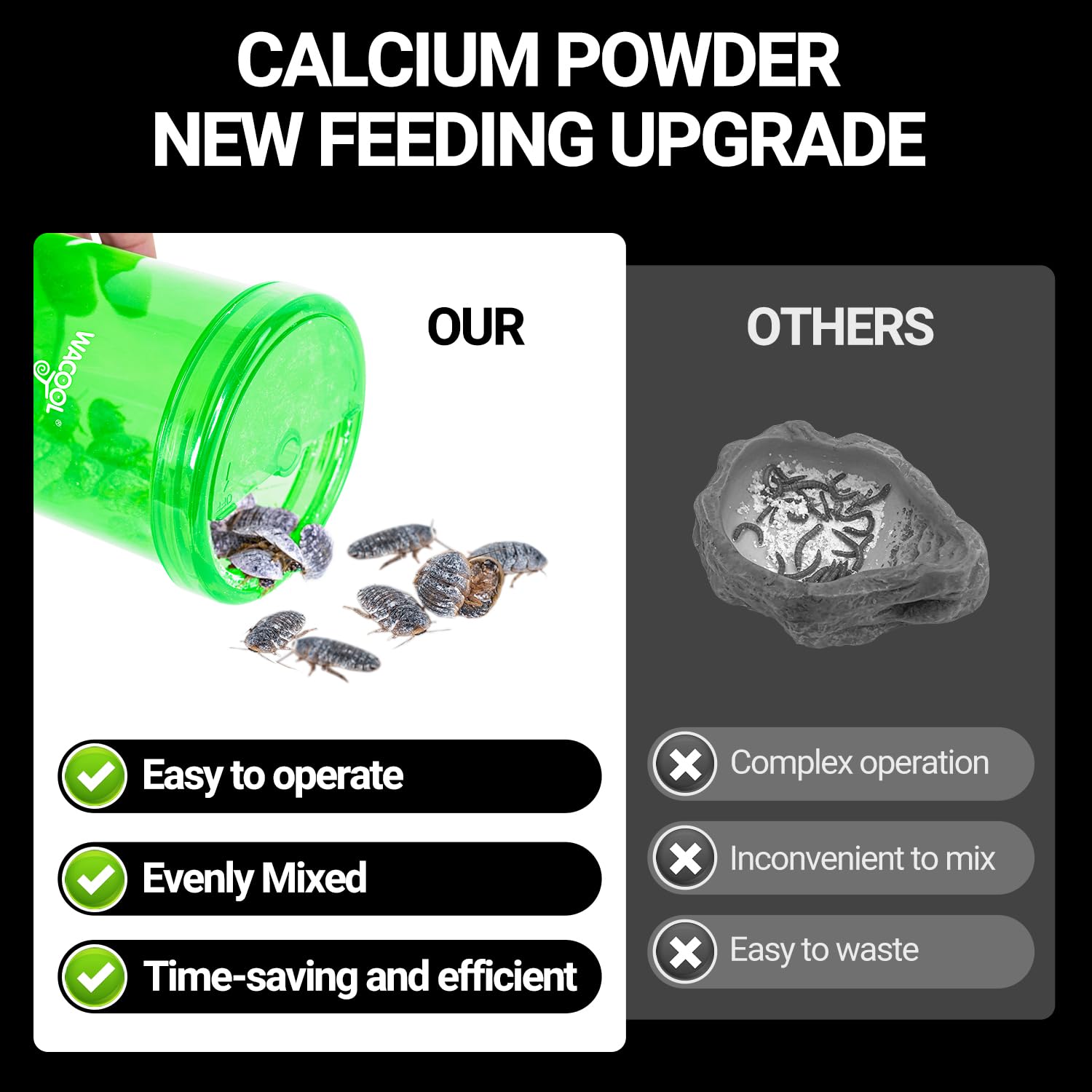 Wacool-Terra: compartiment rotatif stockant l’excès de calcium.