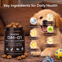 DM-01 WAESKI: glucosamine-et-chondroïtine pour articulations souples et mobilité.