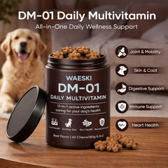 DM-01 WAESKI: gommes-chien-aromes-naturels pour un plaisir d'administration.