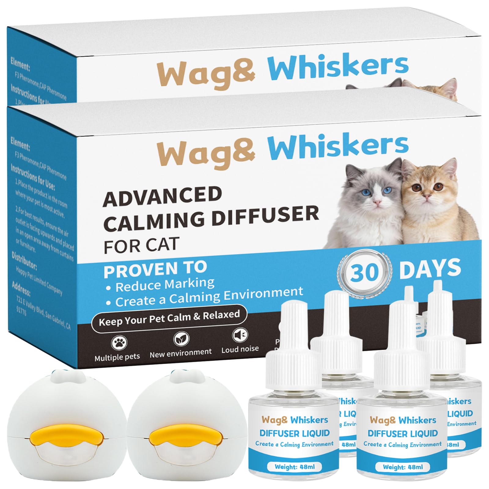 Diffuseur Wag and Whiskers apaisant, prise rotative, apaise l'ambiance.