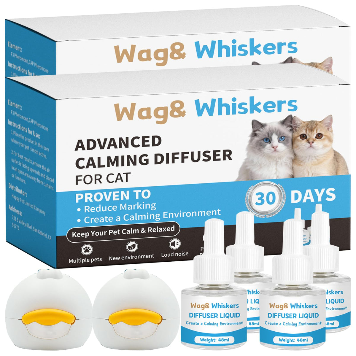Diffuseur Wag and Whiskers apaisant, prise rotative, apaise l'ambiance.