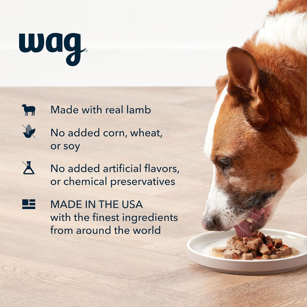 WAG ragoût agneau et légumes – parfait avec croquettes pour varier les repas.