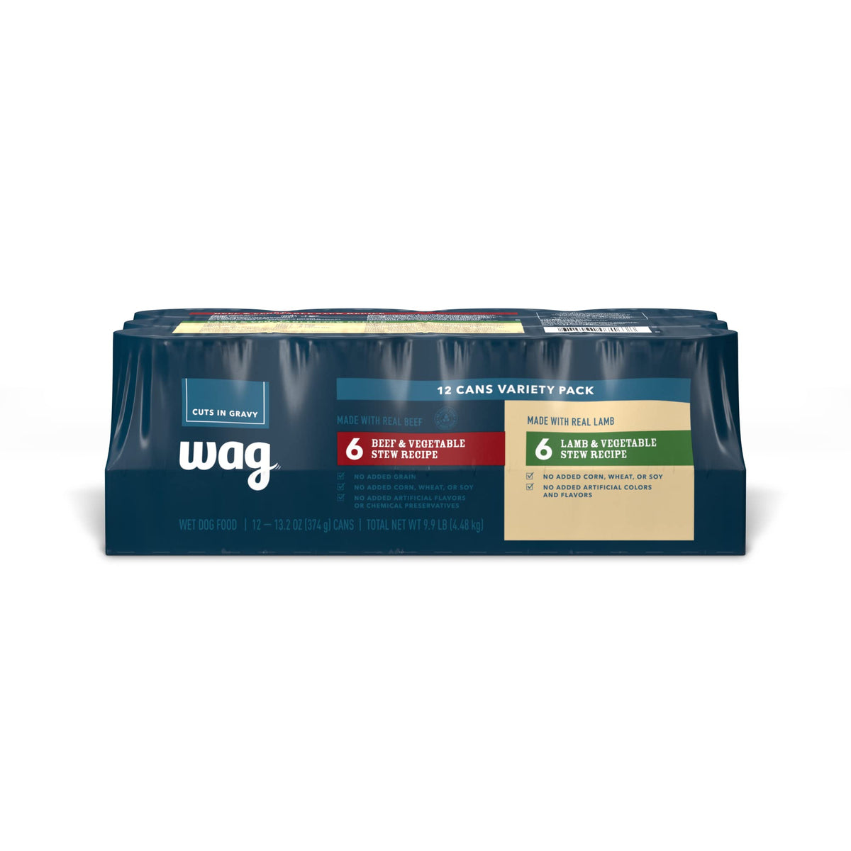 WAG emballage : pack pratique pour nourriture humide chien.
