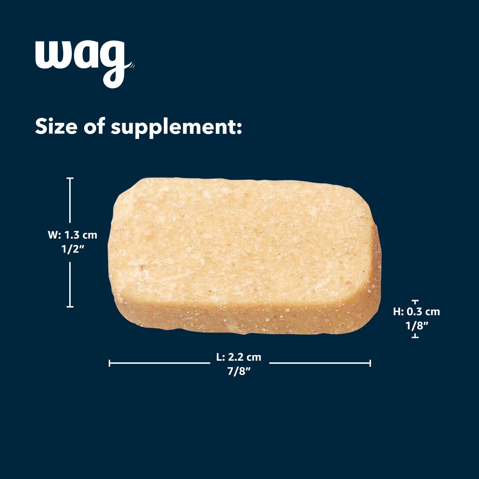 WAG Probiotic Chews – emballage bouteille pratique et refermable