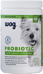 WAG Probiotic Chews pour chiens – bouchées saveur canard en bouteille, soutien digestif potentiel